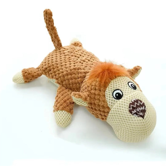 Dog Toy with Squeaker and Soft Plush Material