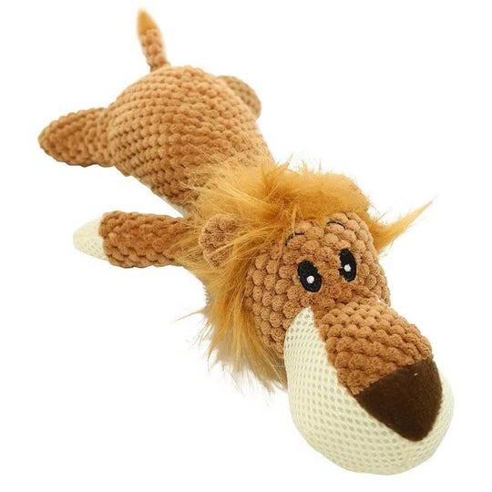 Dog Toy with Squeaker and Soft Plush Material