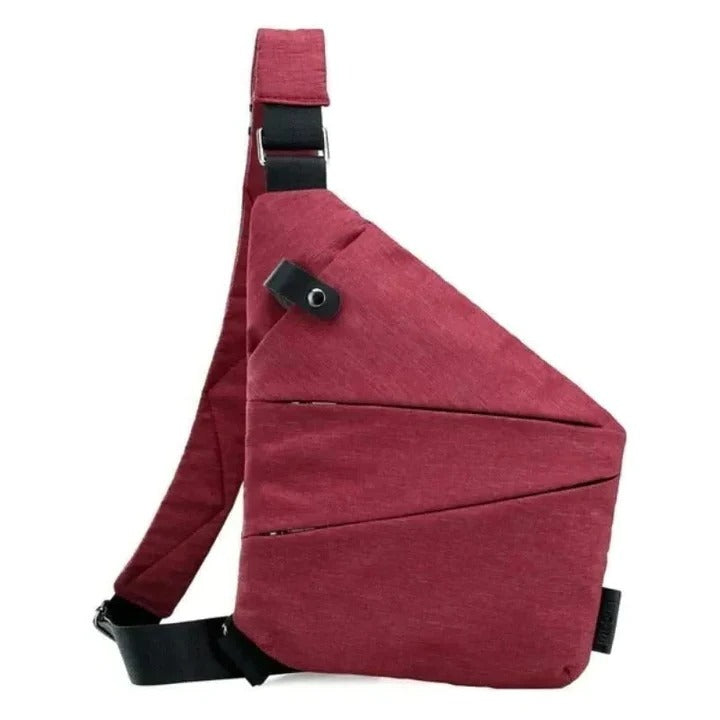 Crossbody Bag with Hidden Zipper and Secure Closure