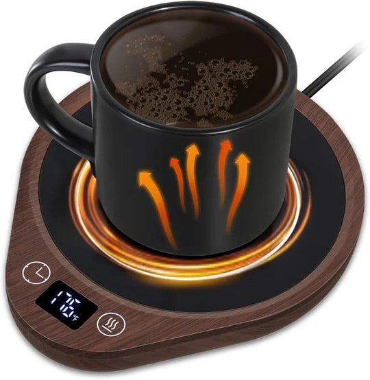 Coffee Mug Warmer Set with Ceramic Mug and Heat Control