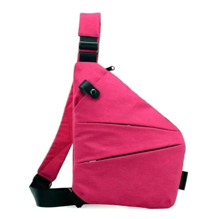Crossbody Bag with Hidden Zipper and Secure Closure