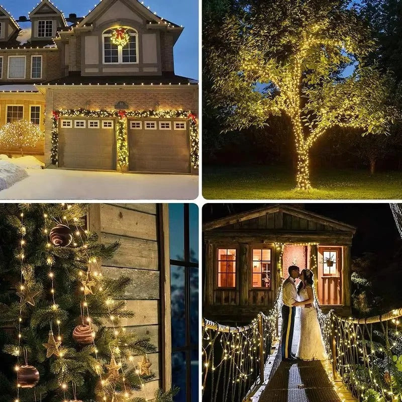 Garden Lights with Solar Power and LED Bulbs