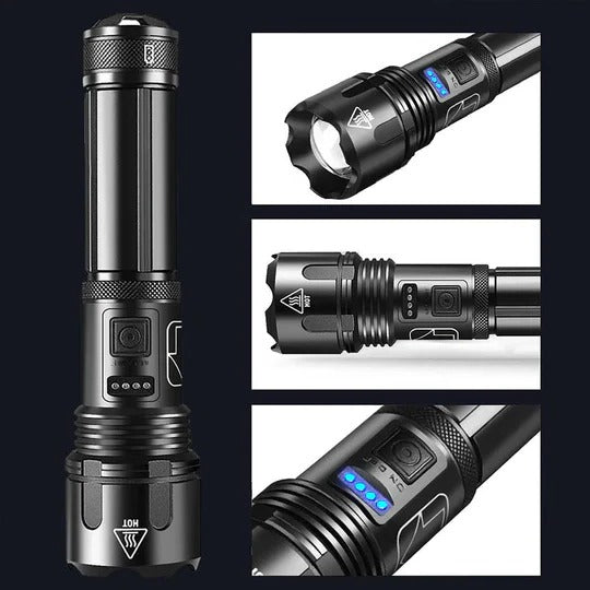 LED Flashlight with Water Resistance and Bright Light