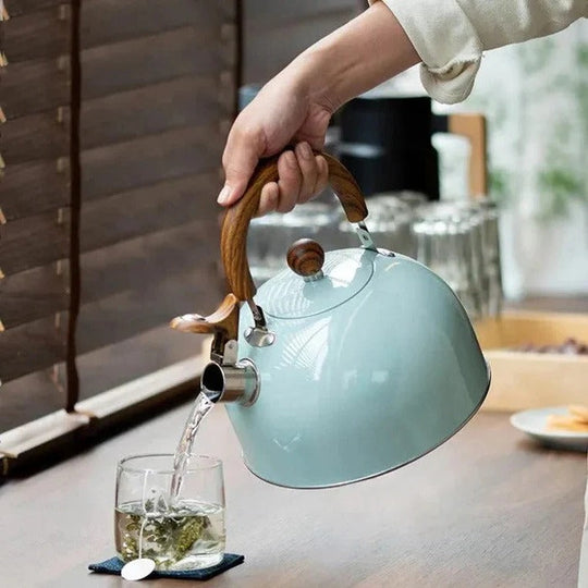 Kettle with Whistling Design and Insulated Handle