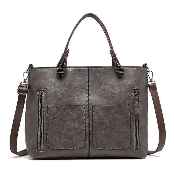 Leather Handbag with Classic Style and Minimalist Design