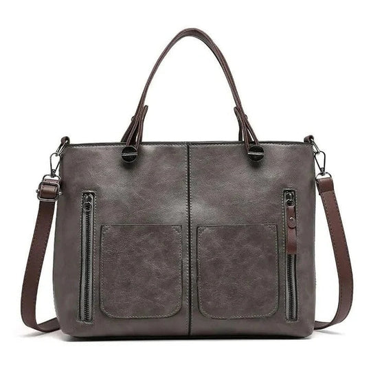 Leather Handbag with Classic Style and Minimalist Design