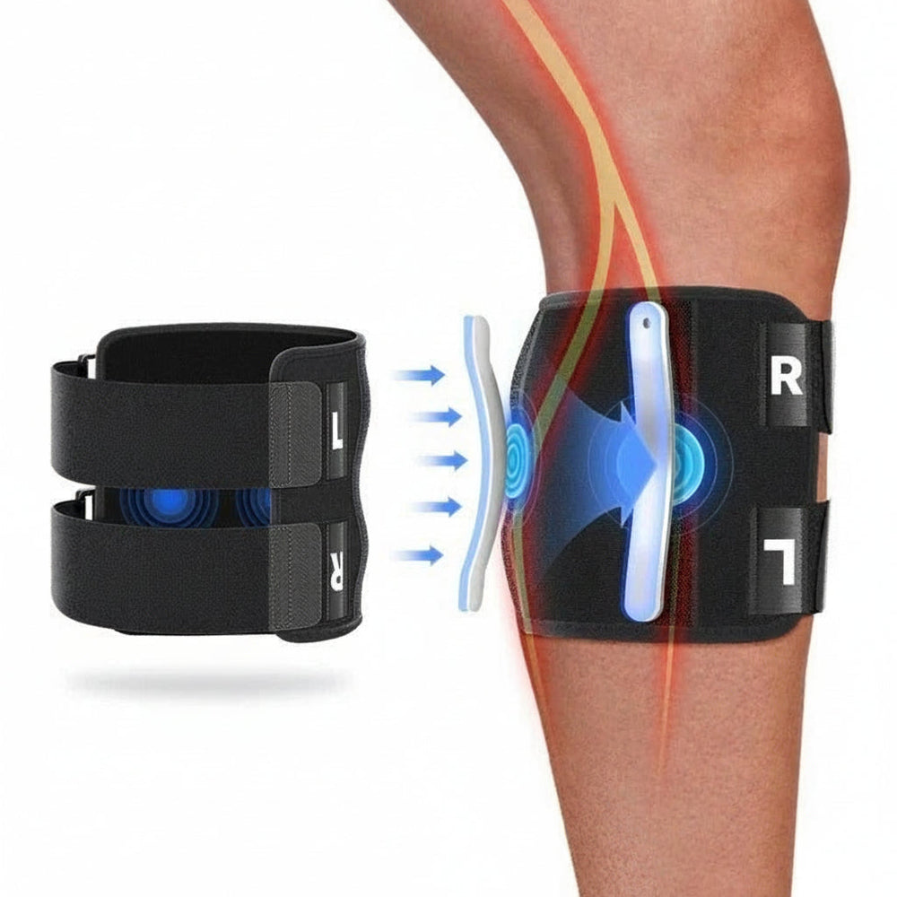 Knee Brace with Adjustable Straps and Dual Pads