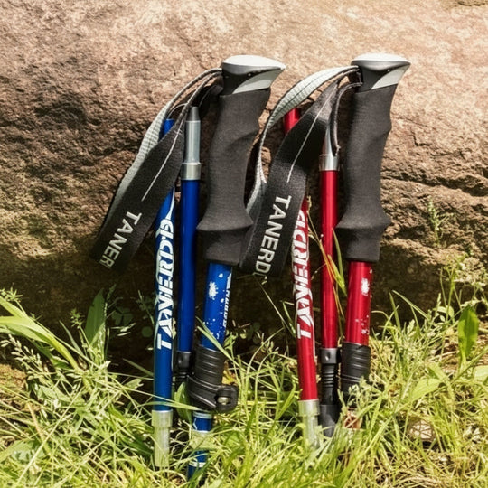 Hiking Poles with Foldable Design and Adjustable Height