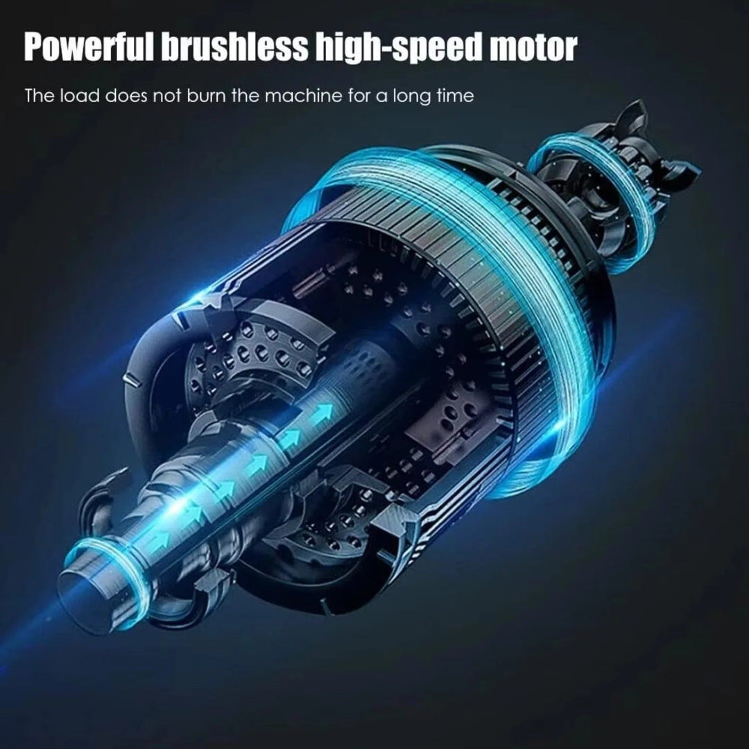 Cordless Grass Trimmer with Adjustable Length and Dual Batteries