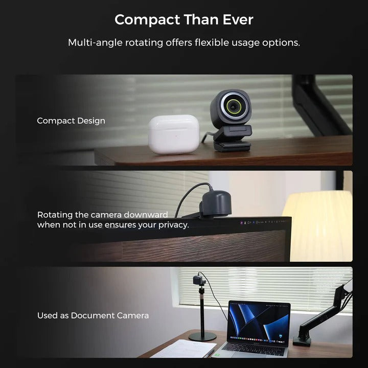 Webcam with Adjustable Video Quality and USB Connectivity