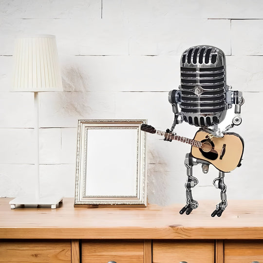 Desk Lamp with Retro LED Lighting and Microphone Design