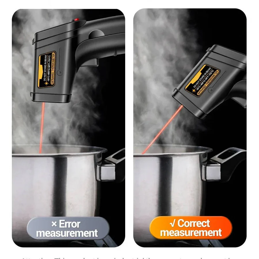 Infrared Thermometer with Contact-Free Measurement and Fast Response