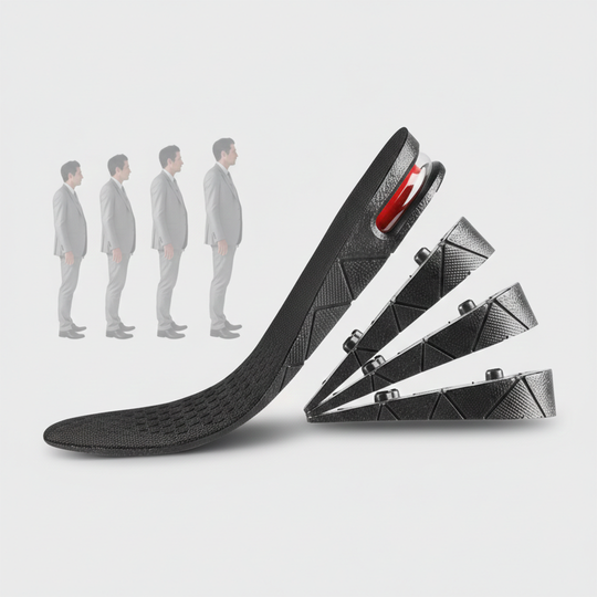 Insoles with Adjustable Height Layers and Comfort Design