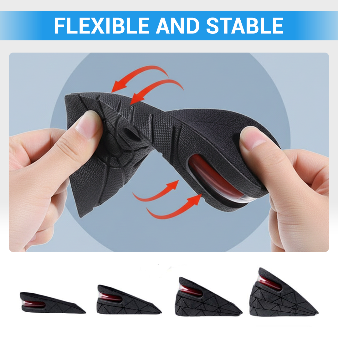 Insoles with Adjustable Height Layers and Comfort Design