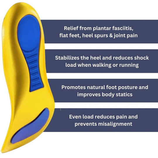 Insoles with Arch Support and Heel Cushioning