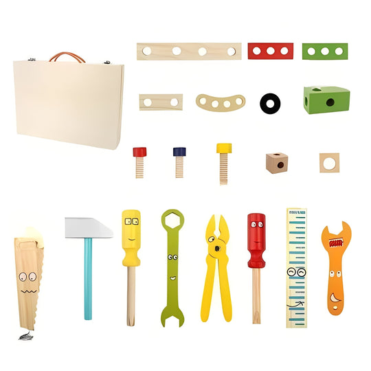 Kids Tool Set with Building Parts and Storage Box