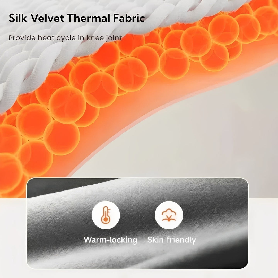 Knee Massage Brace with Heated Relief and Cordless Infrared