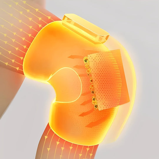 Knee Massage Brace with Heated Relief and Cordless Infrared