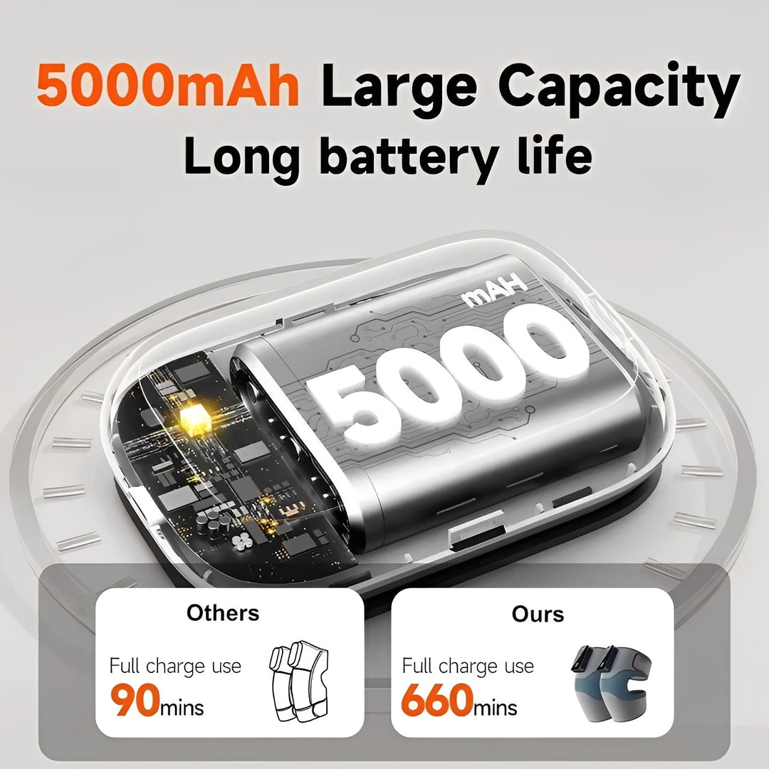 Knee Massage Brace with Heated Relief and Cordless Infrared