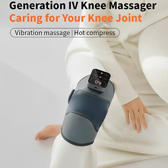 Knee Massage Brace with Heated Relief and Cordless Infrared