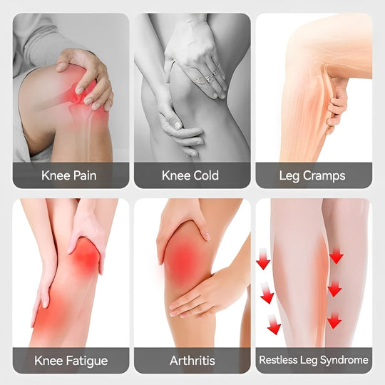 Knee Massage Brace with Heated Relief and Cordless Infrared