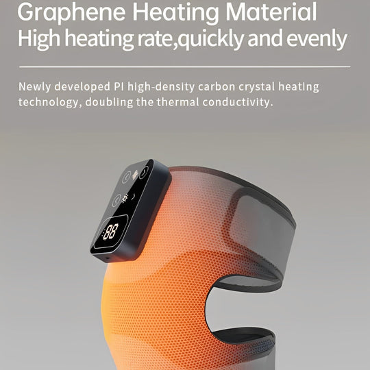 Knee Massage Brace with Heated Relief and Cordless Infrared