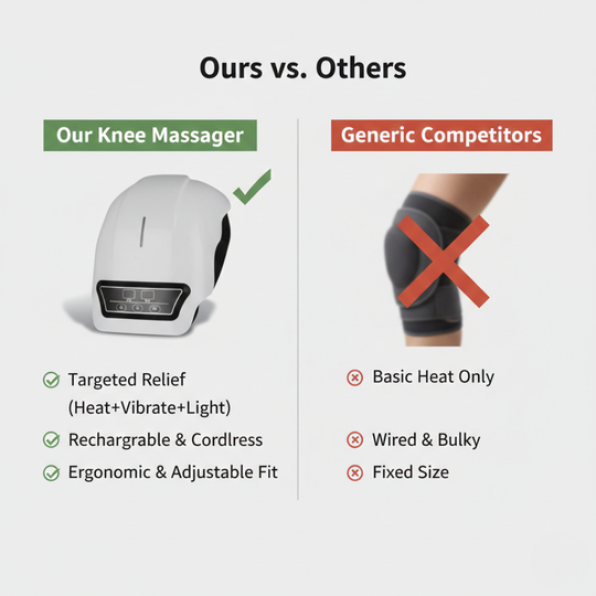 Knee Massager with Heat Therapy and Vibration