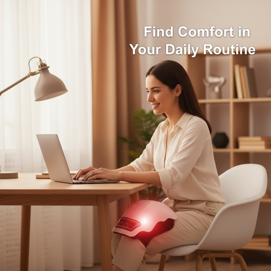 Knee Massager with Heat Therapy and Vibration