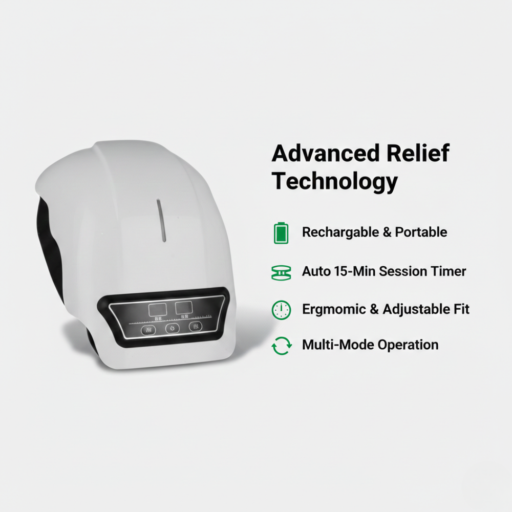 Knee Massager with Heat Therapy and Vibration