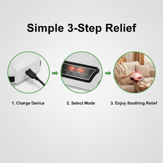 Knee Massager with Heat Therapy and Vibration