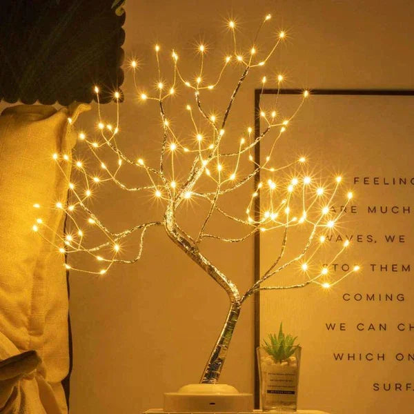 Lamp with Adjustable Branches and Warm Light