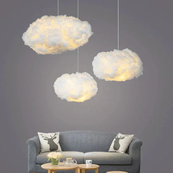 Lamp with Soft Lighting and Cloud Design