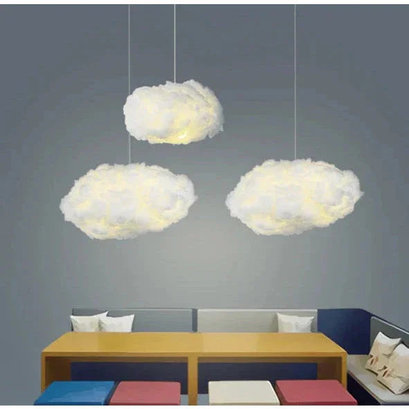 Lamp with Soft Lighting and Cloud Design