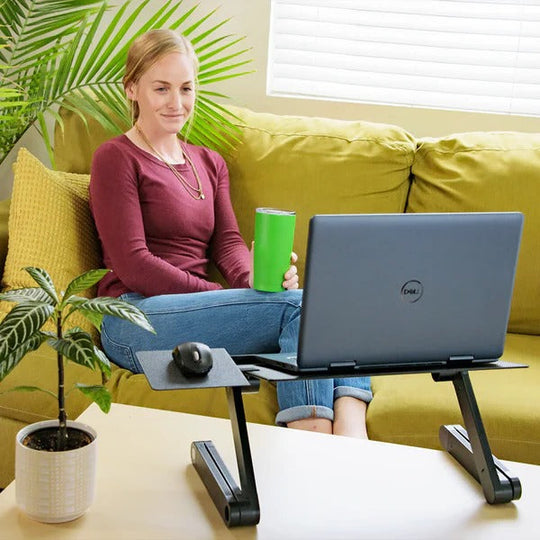 Laptop Stand with Height Adjustment and Angle Control