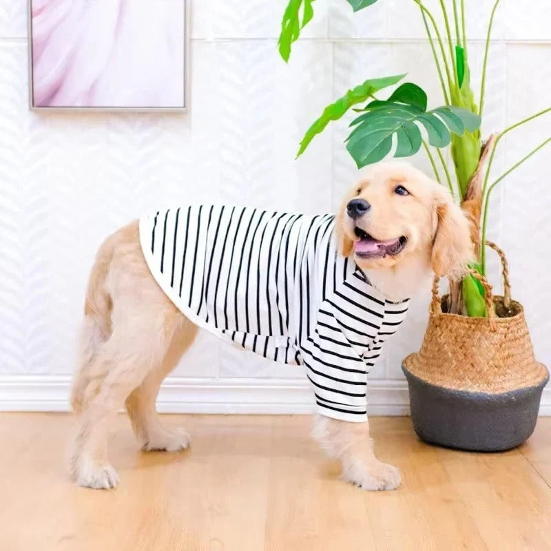 Large Dog Shirt with Soft Cotton and Breathable Design