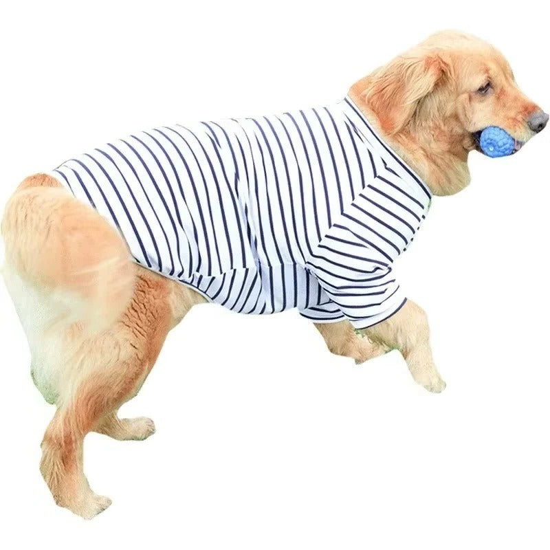 Large Dog Shirt with Soft Cotton and Breathable Design