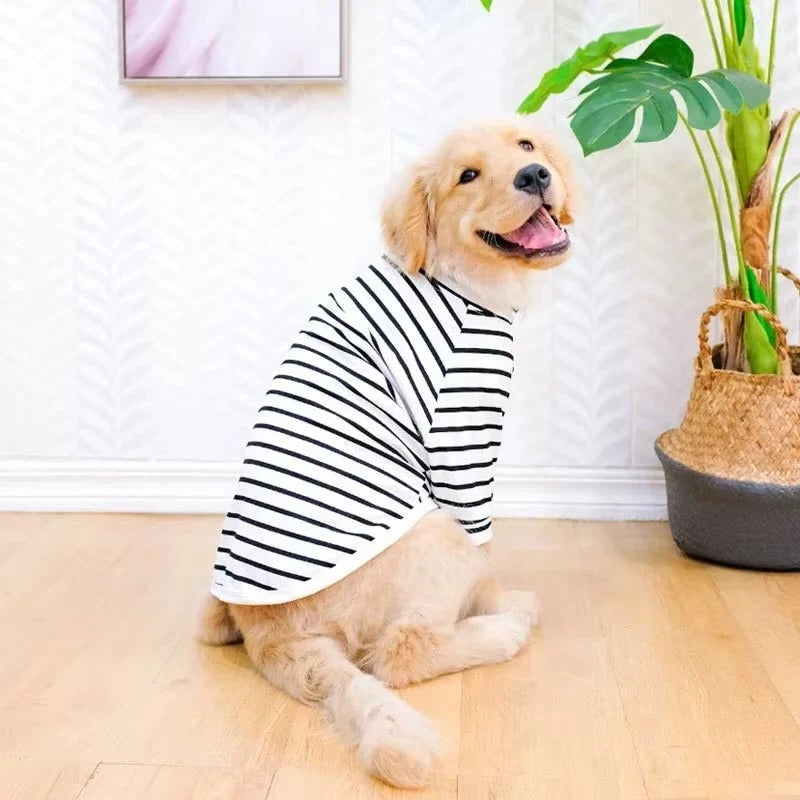 Large Dog Shirt with Soft Cotton and Breathable Design
