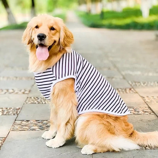 Large Dog Shirt with Soft Cotton and Breathable Design