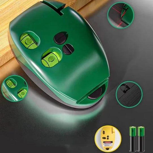 Laser Level Tool with 90-Degree Accuracy and Self-Leveling