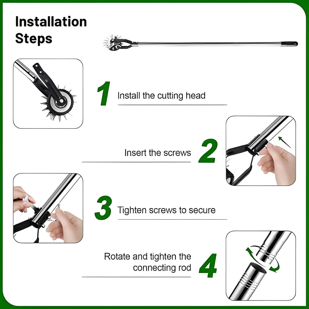Lawn Edger with Adjustable Handle and Manual Operation