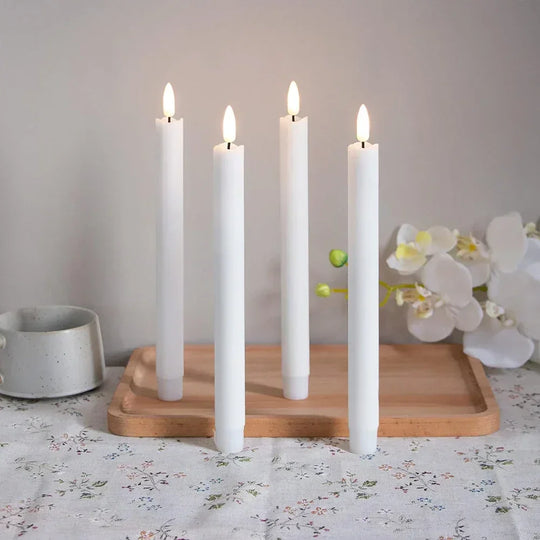 LED Candles with Realistic Flame and Battery Operation