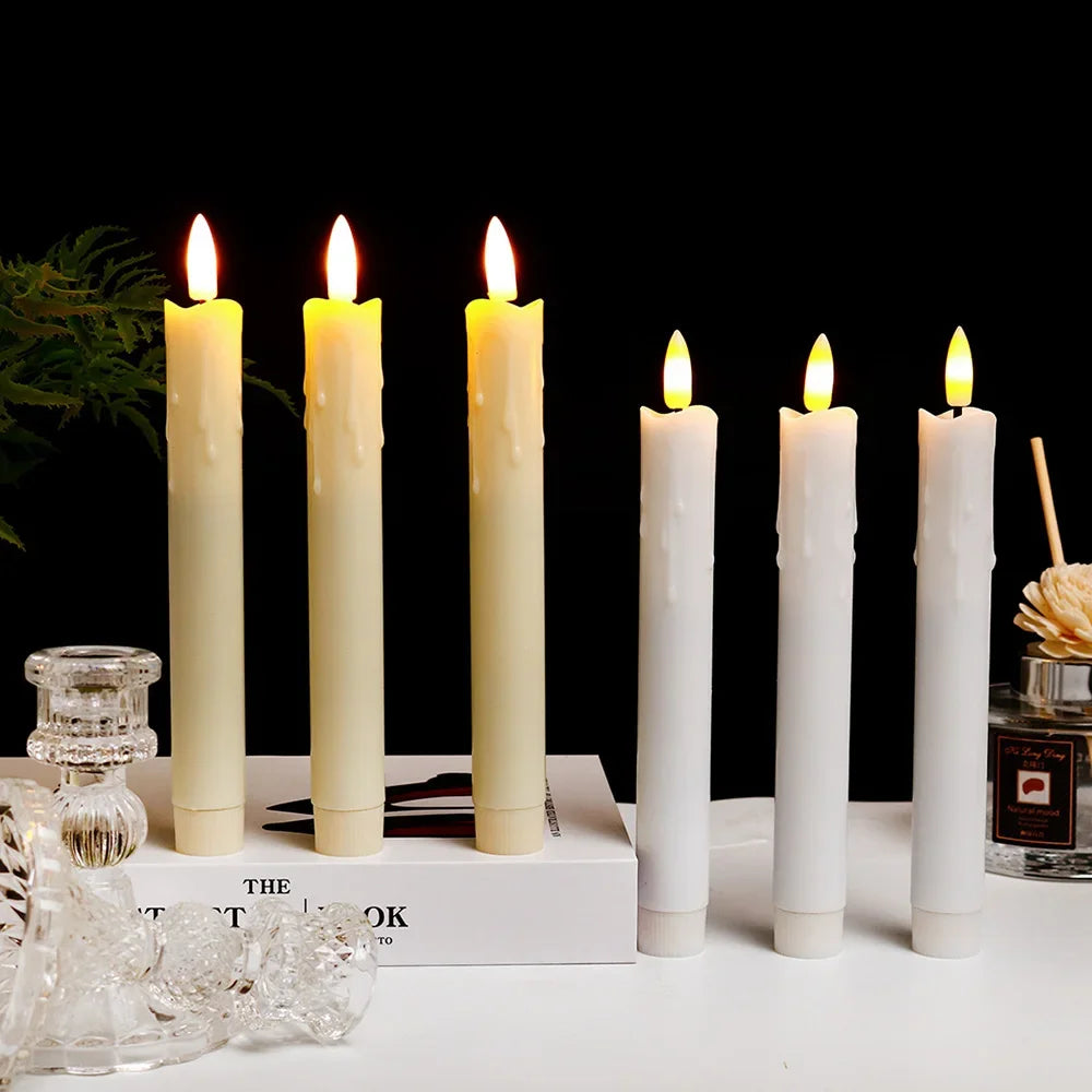 LED Candles with Realistic Flame and Battery Operation