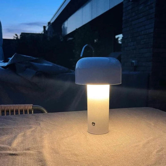 LED Desk Lamp with Adjustable Brightness and Mushroom Design