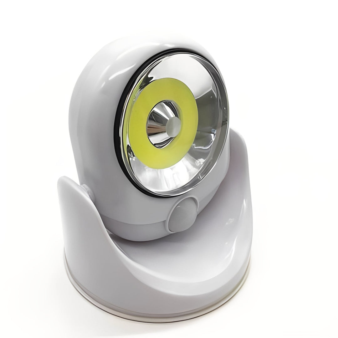 LED Motion Sensor Light with Battery Power and Adjustable Base