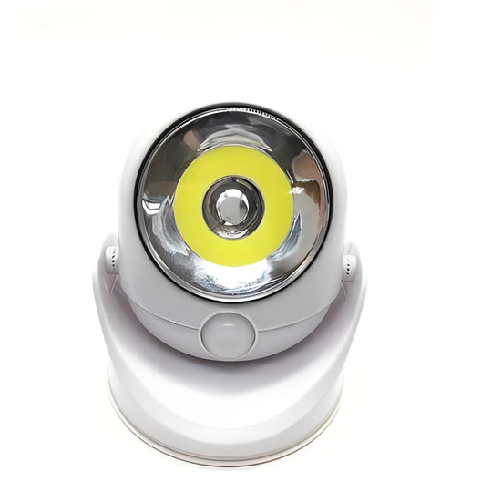 LED Motion Sensor Light with Battery Power and Adjustable Base