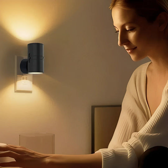 LED Night Light with Light Sensor and Plug-In Design
