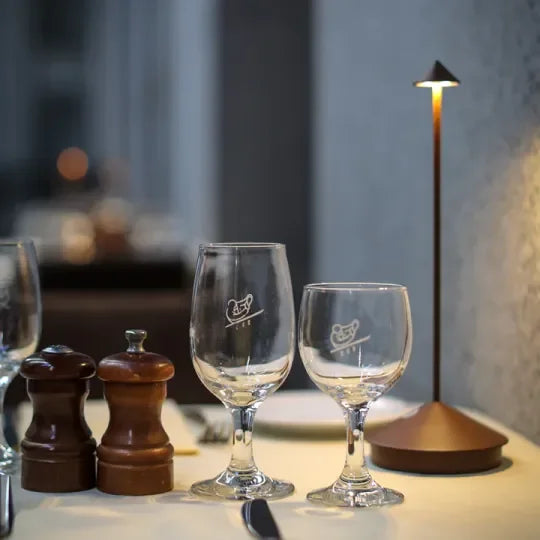 LED Table Lamp with Dimmable Brightness and Waterproof Design