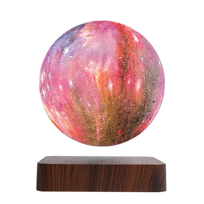 Levitation Lamp with Floating Galaxy Design and LED Lights