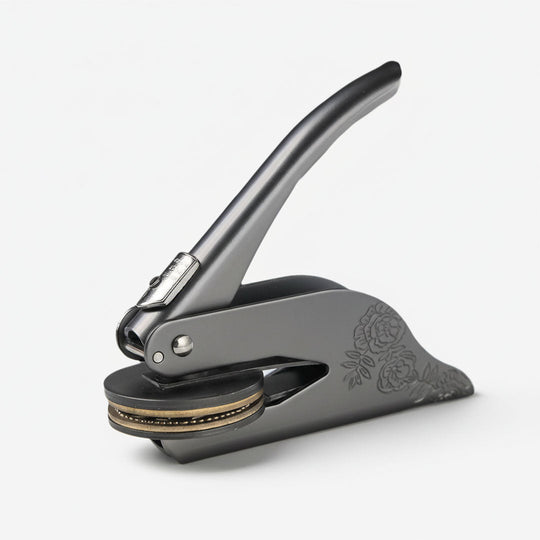 Library Embosser with Custom Design and Personalized Stamp
