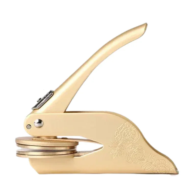 Library Embosser with Custom Design and Personalized Stamp